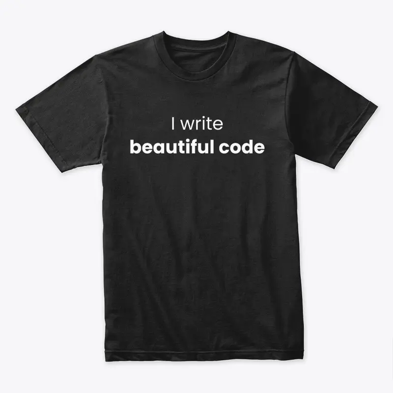 I write beautiful code (black)